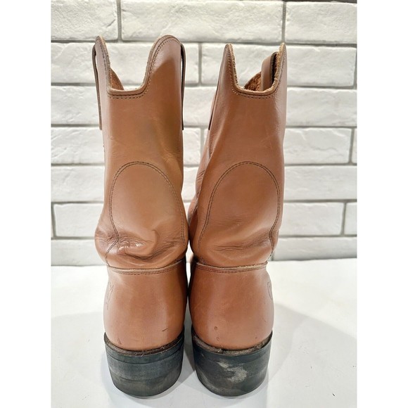 Cowboy Work Boots Leather MADE IN USA Sz 9 Oil & Chemical Resistant Soles - Picture 9 of 16